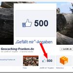 Die 500er Hürde bei Facebook ist genommen!